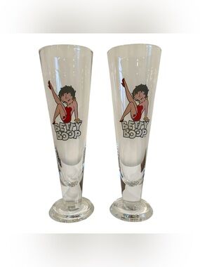 Betty Boop Beer Glasses - Set of 2